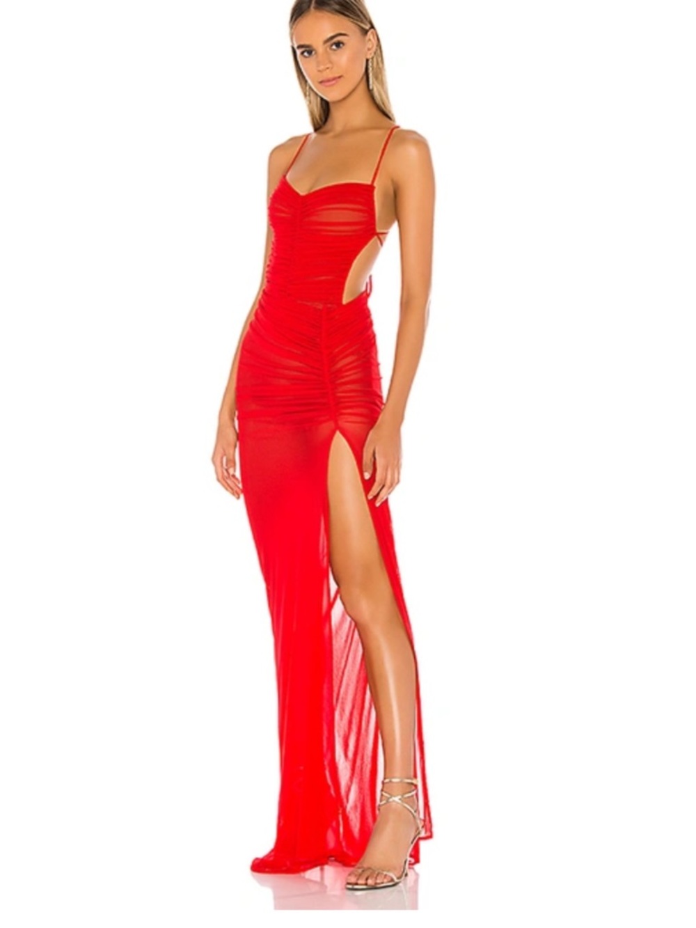 Revolve X Michael Costello Follie Gown Red Women’s Small